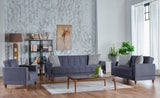 Bellona Camilla living room collection in Mira Navy at Tang's Furniture Boston