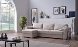 Bellona Cooper sleeper sectional in Spar Beige at Tang's Furniture Boston